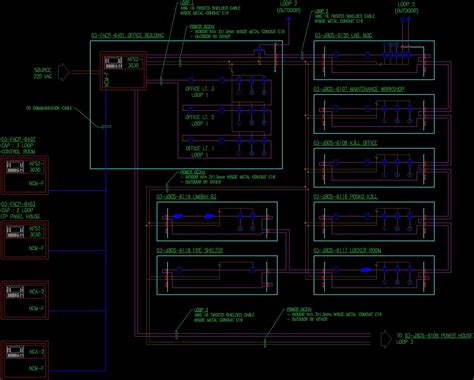 Fire Alarm System Office Building Dwg Block For Autocad