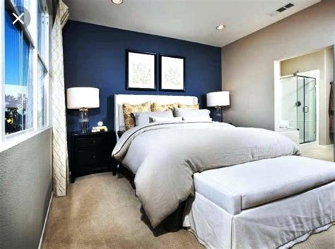 10 Navy Blue Accent Wall With Gray Walls