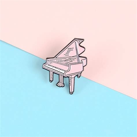 Pink Piano Pin Piano Enamel Pin Musical Instrument Enamel Etsy