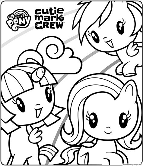 Mlp Cutie Mark Crusaders Coloring Pages Coloring Pages