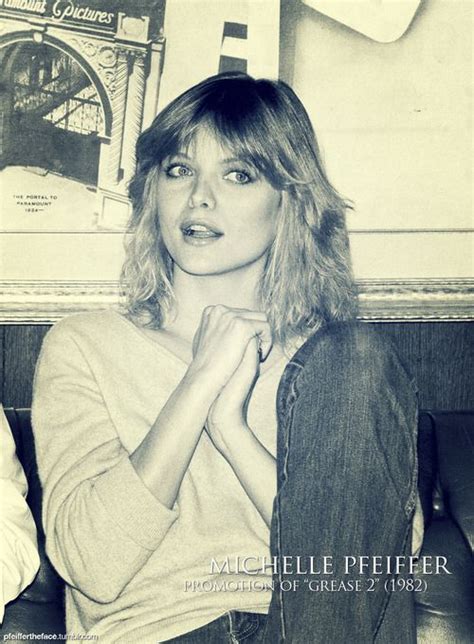 Michelle Pfeiffer During The Promotion Grease 2 70s Pinterest