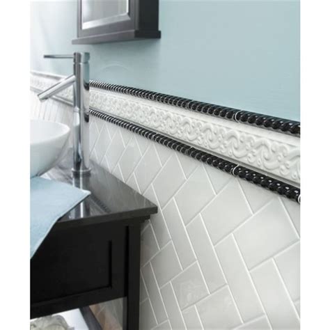 This is a complete job video of a beveled subway tile with crackled finish. American Olean Starting Line White Gloss Ceramic Subway ...