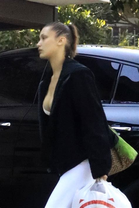 Bella Hadid Showed Off Her Tits In Los Angeles Photos The Fappening