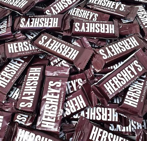 Hershey S Milk Chocolate Bars Snack Size Individually Wrapped Candy Bulk Pack Pounds