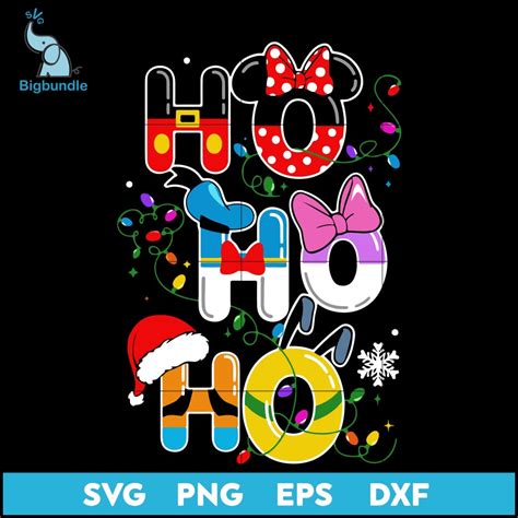 Ho Ho Ho Disney Christmas Svg Christmas Svg Png Dxf Eps Digital Fi