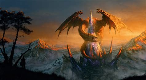 Fantasy Landscape Dragon