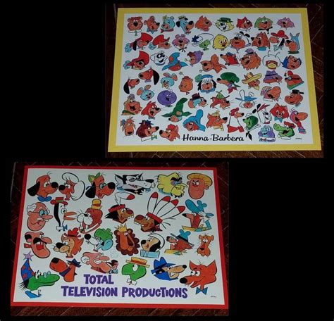 Hanna Barbera Tv Stars And Total Television Productions Print Combo