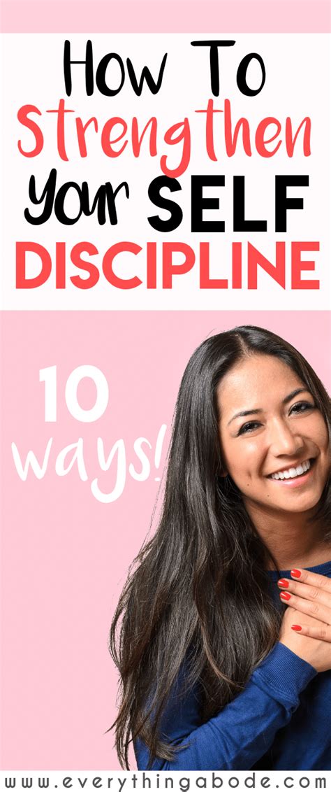 How To Strengthen Your Self Discipline With 10 Habits Self Discipline