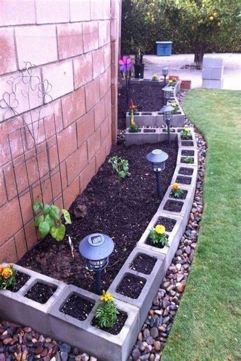 30 Gorgeous Low Maintenance Front Yard Ideas Cinder Block Garden