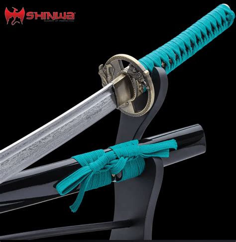 Shinwa Regal Katana Damascus Steel Sword SwordsKingdom
