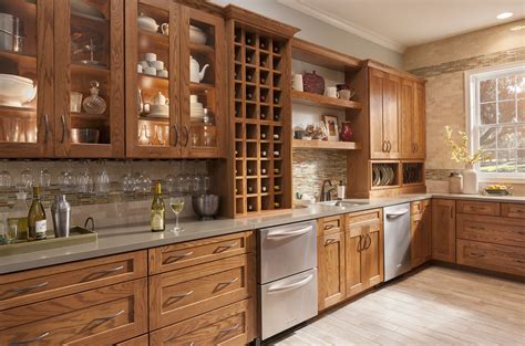 American Woodmark Reading Oak Tawny Best Kitchen Cabinets Kitchen