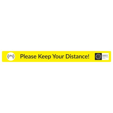 Please Keep Your Distance Floor Sticker Social Distancing