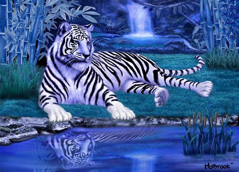 Jungle Tiger Digital Art By Glenn Holbrook Pixels