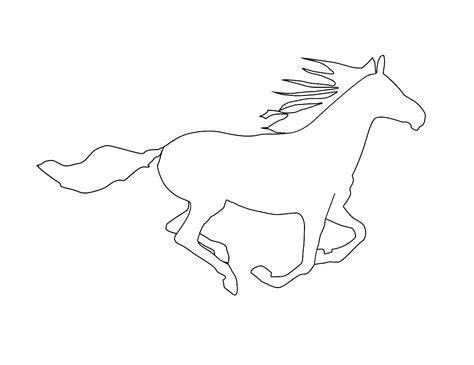 Free Printable Horse Outline Download Free Printable Horse Outline Png