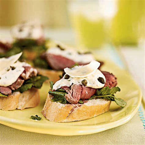 * percent daily values are based on a view image. Seared Beef Tenderloin Mini Sandwiches with Mustard ...