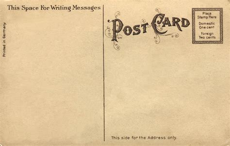 Postcard Back Postcards Pinterest Post Card Vintage Postcards