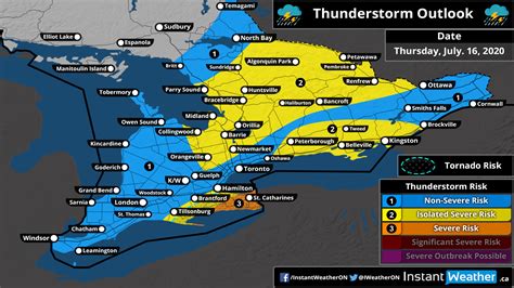 The southern ontario tornado outbreak of 2009 was a series of severe thunderstorms that spawned numerous tornadoes in southwestern ontario, central ontario and the greater toronto area (gta) on august 20, 2009. Severe Thunderstorms Risk for Parts of Southern Ontario on ...