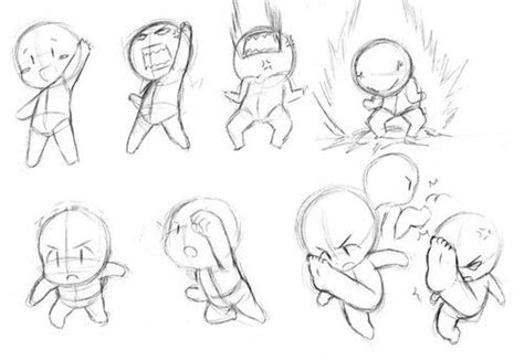 Chibi Action Poses Chibi Drawings Drawing Tutorial Cartoon Drawings