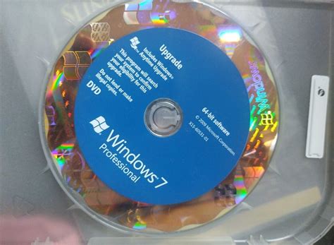 Windows 7 Professional 32 And 64 Bit Upgrade Dvd W Product Key Ebay