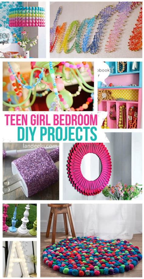 Check out our list of amazingly creative diy projects here! Teen Girl Bedroom DIY Projects | landeelu.com