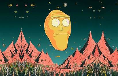 Rick Morty Wallpapers Schwifty Sanchez Mountains Cartoon