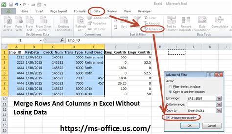 How You Can Merge Rows And Columns In Excel Without Losing Data