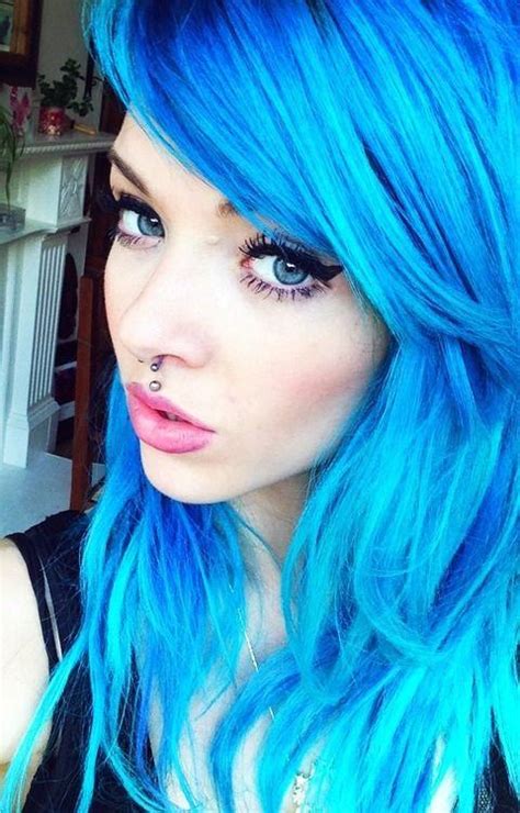 Bright Blue Hair Colors Hairstyles How To