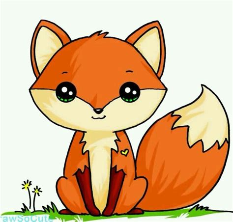 Pin By Helena Schantz On Draw So Cute Cute Fox Drawing Cute Kawaii