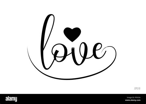 Love Logo Black And White Stock Photos And Images Alamy