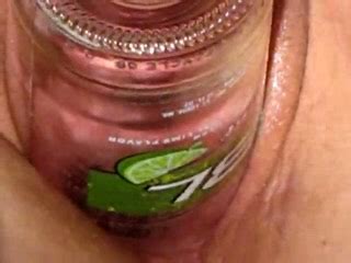 Wild Wife Stuffs A Glass Bottle In Her Big Pink Pussy Mylust Com Video