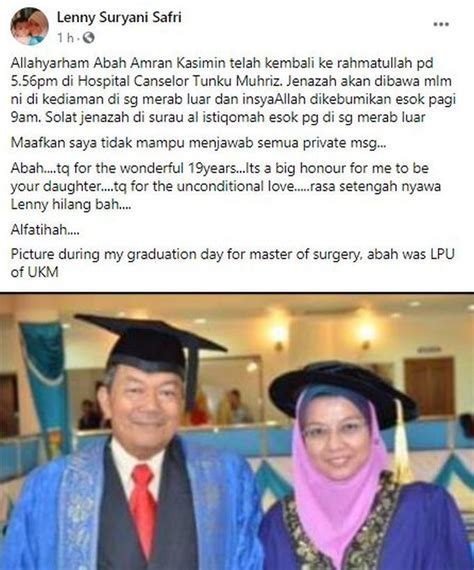 28 september 2008ahmad zakitinggalkan komengo to comments. Salam takziah... Datuk Dr Amran Kasimin meninggal dunia ...