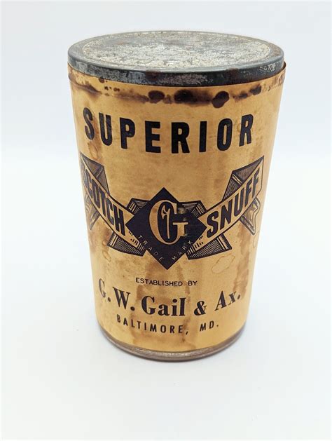 Vintage Superior Scotch Snuff Glass Jar Sealed Never Opened 5 Oz G W