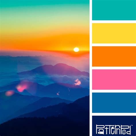 Sunset Color Palette Sunset Color Palette Color Palette Design Images