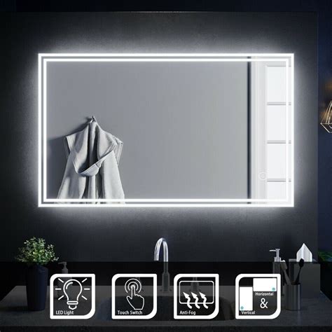 Sale Led Bathroom Mirror 1000 X 600mm Touch Button Demister In