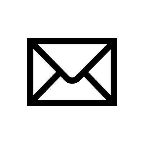 Email Icon Black Simple Transparent Png Stickpng