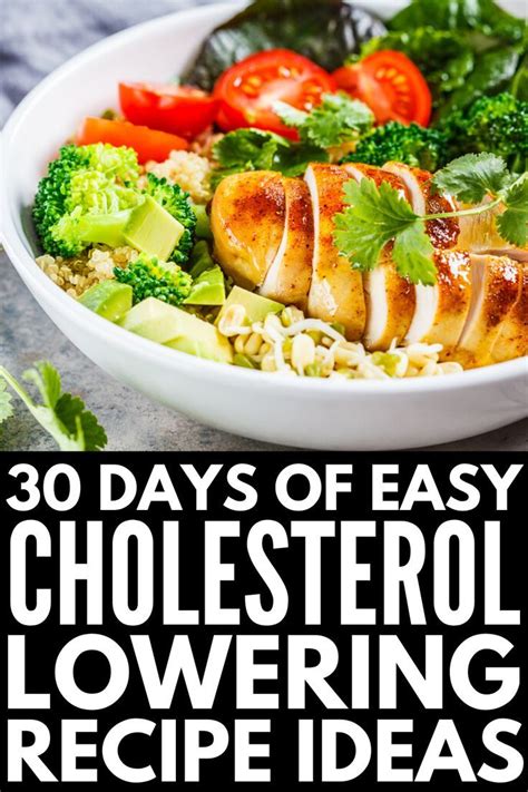 Eating too much high cholesterol food 15 low cholesterol recipes for a heart healthy diet. 30 Days of Cholesterol Diet Recipes You'll Actually Enjoy ...