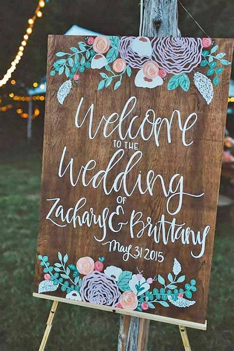 18 Wedding Decorations Rustic Signs Background
