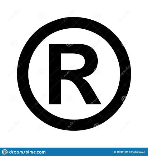 Registered Trademark Symbol Stock Illustration Illustration Of Shape