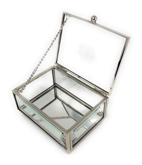 Personalized Glass Jewelry Box Engraved 4 Inch Jewelry Box Etsy