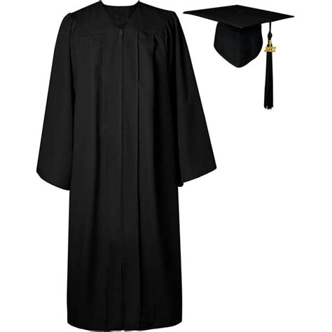 Matte Graduation Gown Cap Tassel Set 2021 For College High School