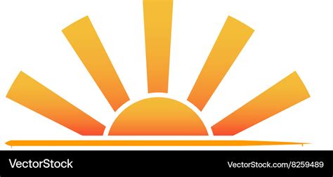 Sunrise Logo Royalty Free Vector Image Vectorstock