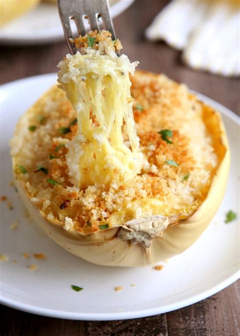 Twice Baked Spaghetti Squash And Cheese Completely Delicious