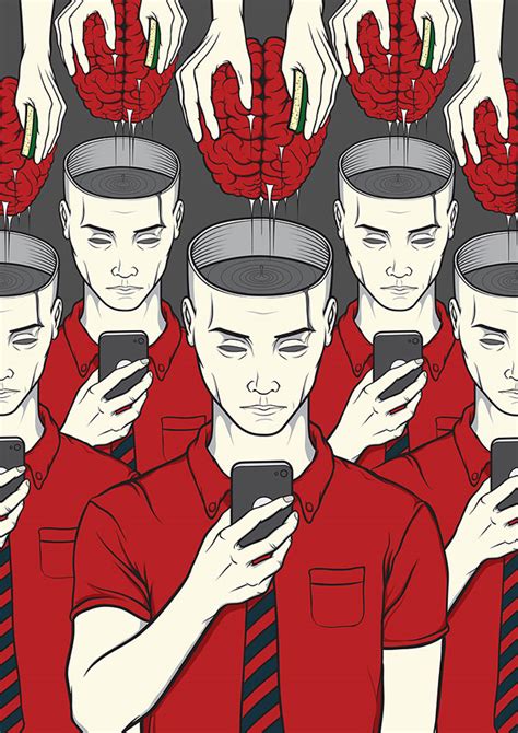 Satirical Illustrations Show Our Addiction To Technology