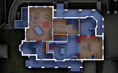 Rainbow Six Siege House Map Blueprints