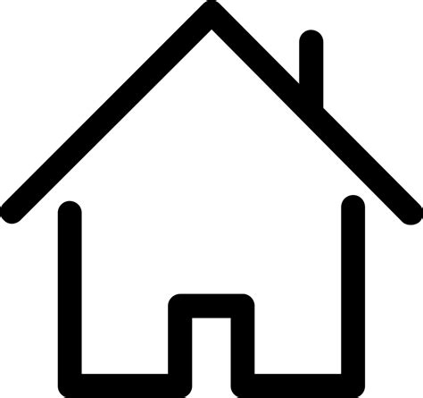 House Outline Svg Png Icon Free Download 67289 Onlinewebfontscom