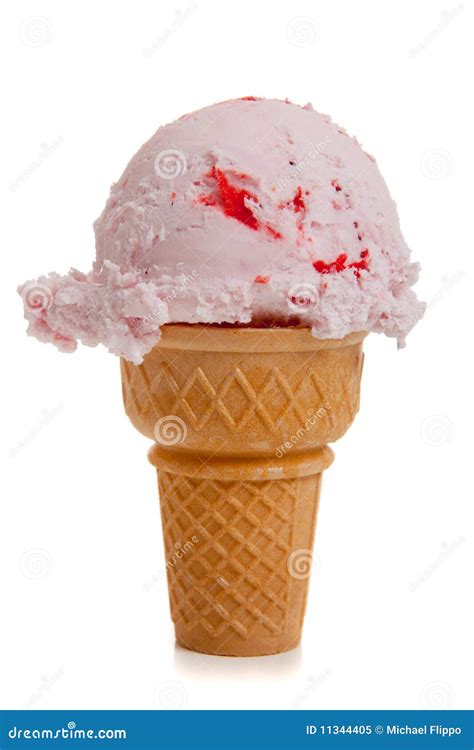 Ice Cream Cone And Feather On Balanced Scale Concept Of Non Fat Ice