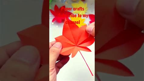 How To Make Paper Autumn Maple Leaforigami Autumn Leaves Paperleaves