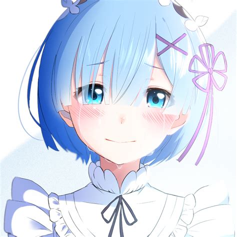 Download Rezero Starting Life In Another World Aqua Eyes Tears Blush