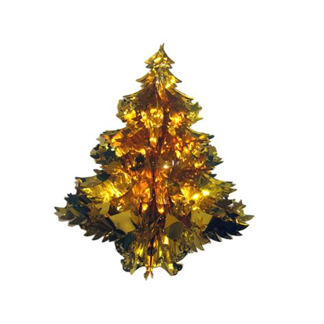 Gold Foil Hanging Tree Decoration 40cm 16