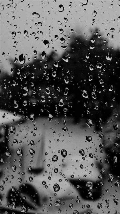 Iphone Raindrops Wallpaper Fotografía Lluvia Gotas De Lluvia En La